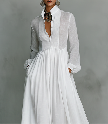 Alba | Vestido Lino Maxi
