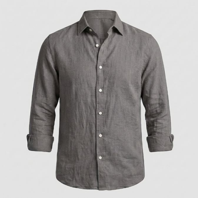 Camisa de Lino Cómoda y Flexible para Hombre