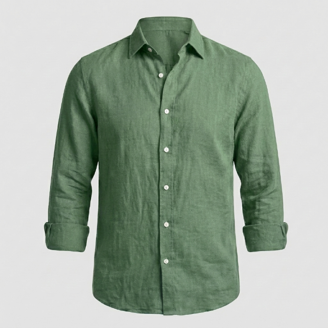 Camisa de Lino Cómoda y Flexible para Hombre