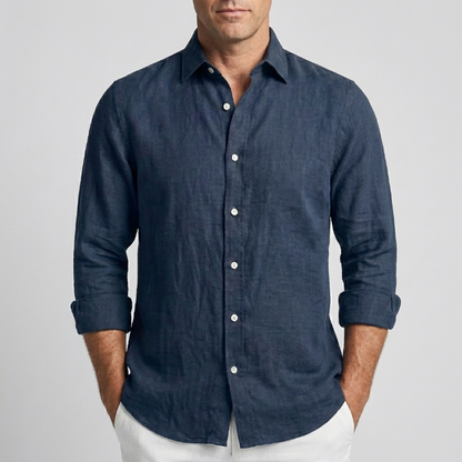 Camisa de Lino Cómoda y Flexible para Hombre
