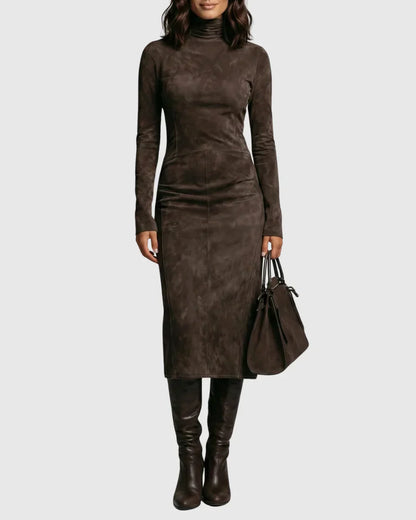 Noelia™ | Vestido Elegante de Terracota