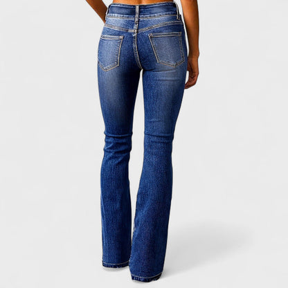 Isabella | Jeans talle alto pierna ancha