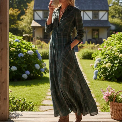 Julia | Vestido Camisero Maxi