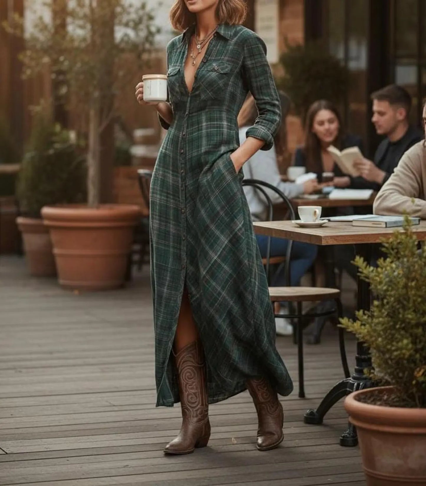 Julia | Vestido Camisero Maxi