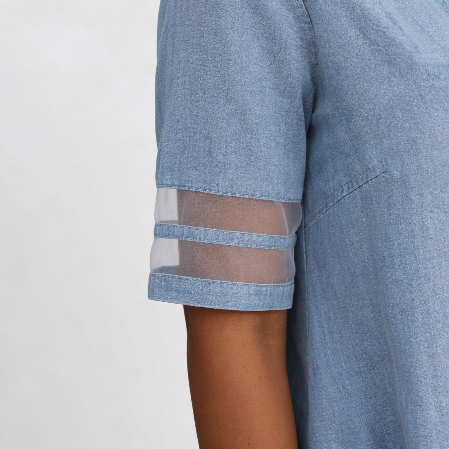 Serena | Vestido camisero de denim