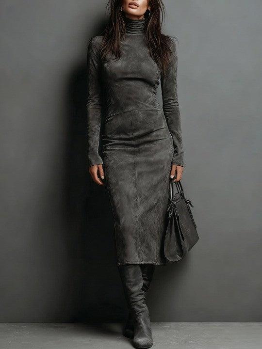 Cristina | Vestido Midi Ante