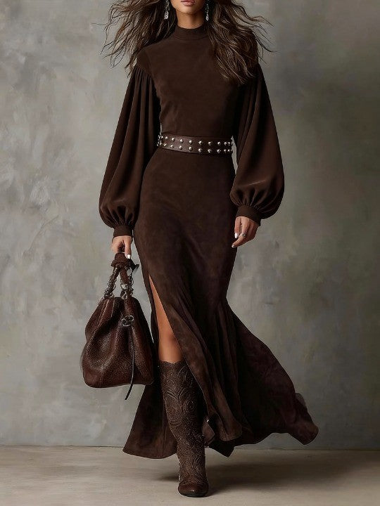 Lola | Vestido Midi Ante Vintage