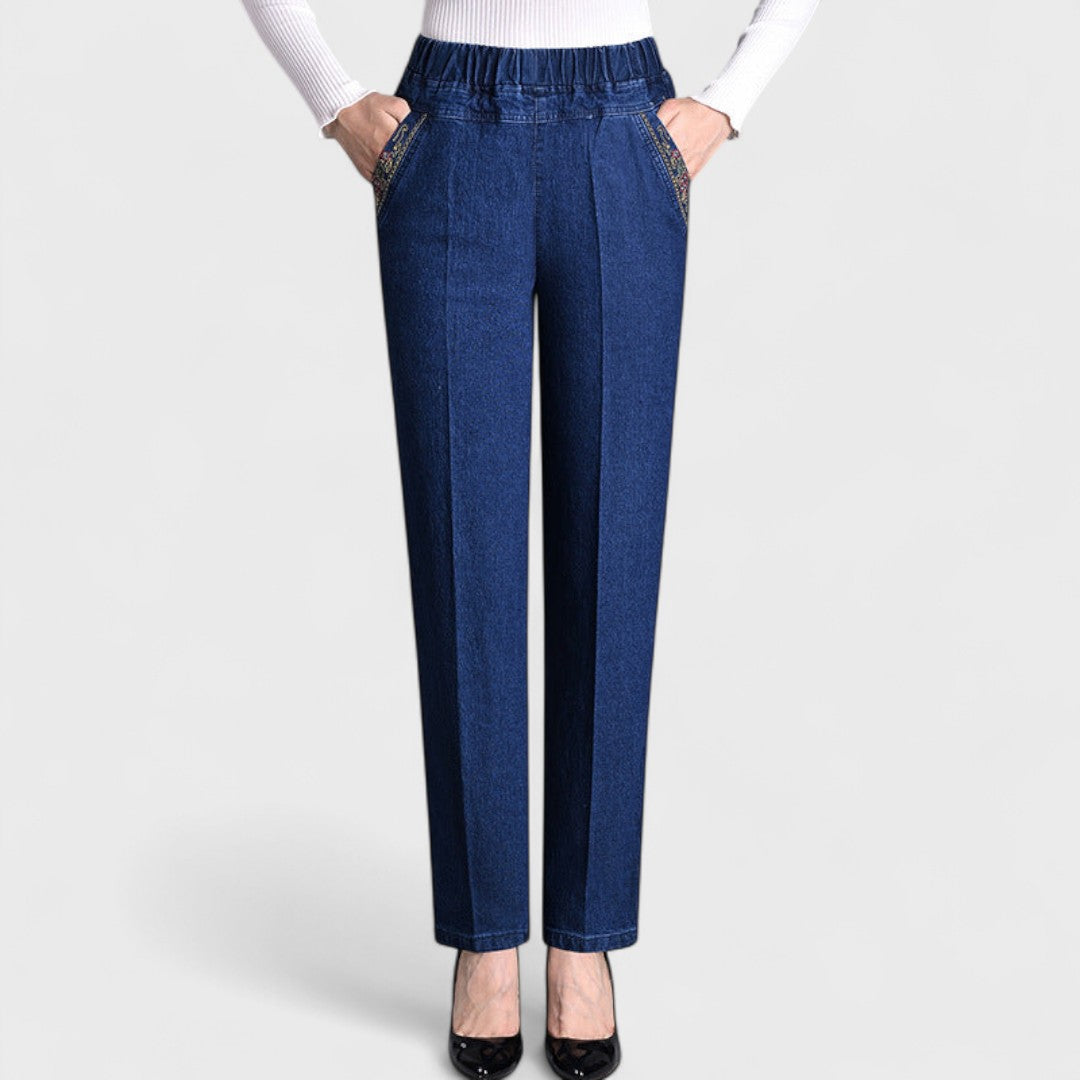 Teresa | Jeans con Bolsillos Laterales