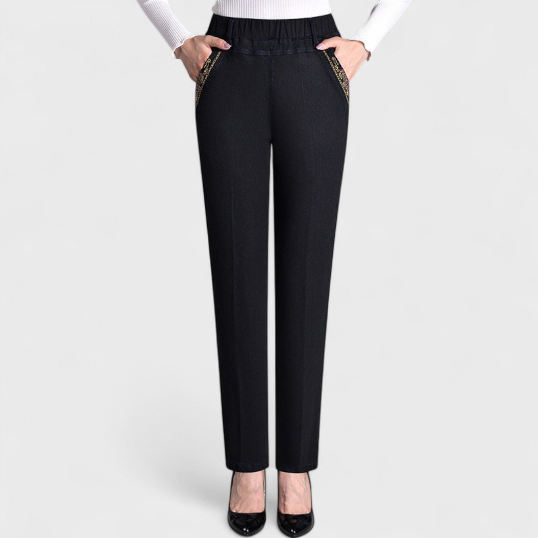 Teresa | Jeans con Bolsillos Laterales