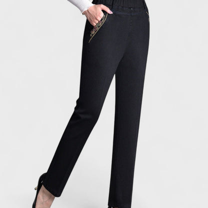 Teresa | Jeans con Bolsillos Laterales
